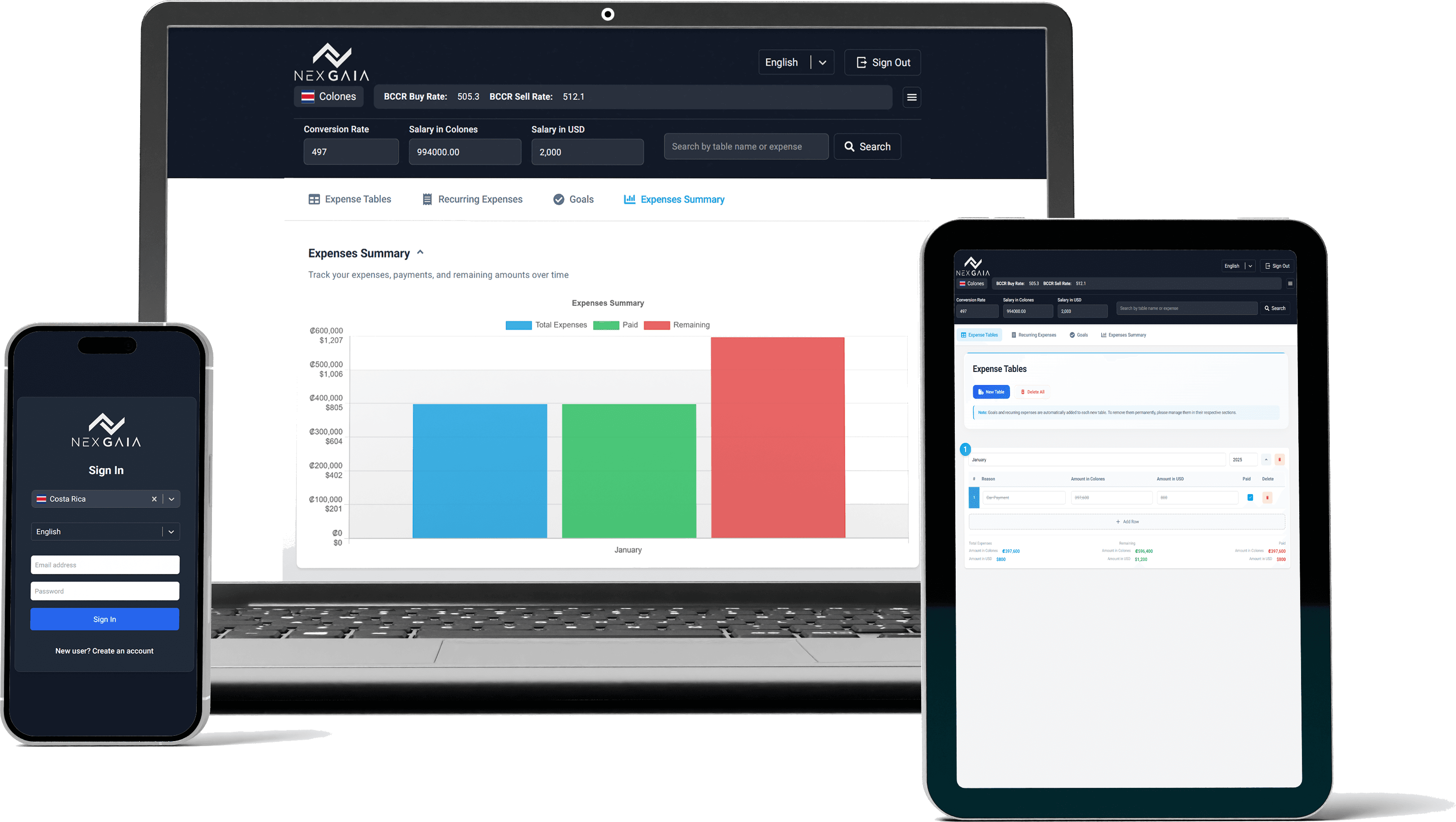 NexAcc on device